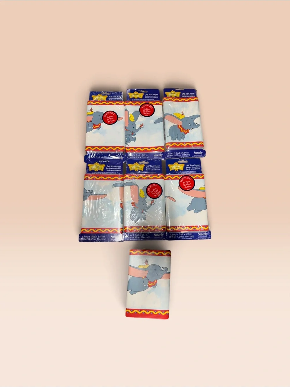 Disney Dumbo wall paper strips
